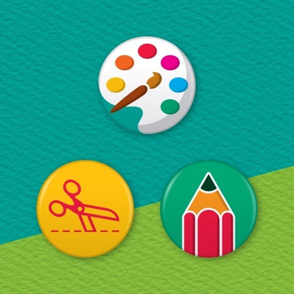 Arts & Crafts Button Badges - Online Store | Badger Badges