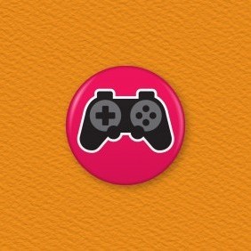 Game Controller Button Badge