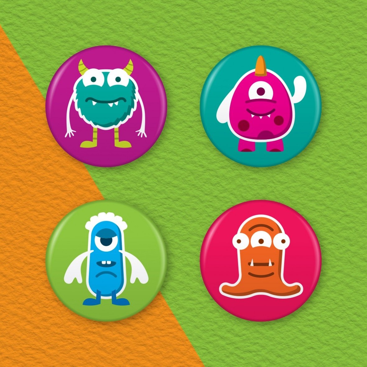 Monster Button Badges Shop Online Badger Badges