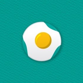 Egg Button Badge