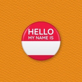 Hello My Name Is Button Badge