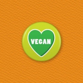 Vegan Button Badge