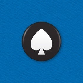 Playing Cards – Spades Button Badge