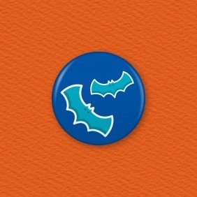 Bats Button Badge