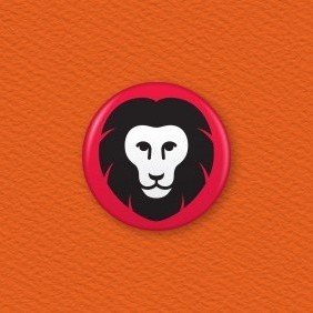 Lion Button Badge