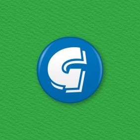 Letter G Button Badge