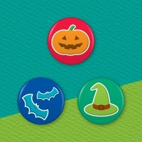Halloween 3 Badge Set