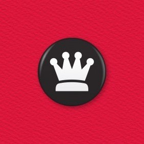 Chess Piece – Queen Button Badge