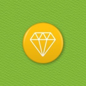 Diamond Button Badge