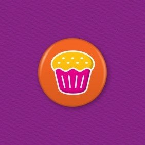 Muffin Button Badge