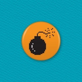Mac Bomb Icon Button Badge