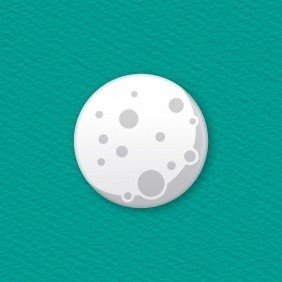 Moon Button Badge